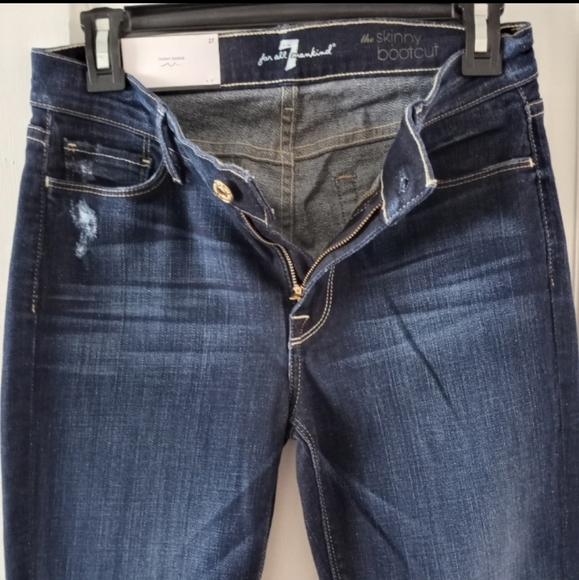 7 For All Mankind Modern Bootcut The Skinny Bootcut Jeans Women's Size 27 NWT - Picture 11 of 16